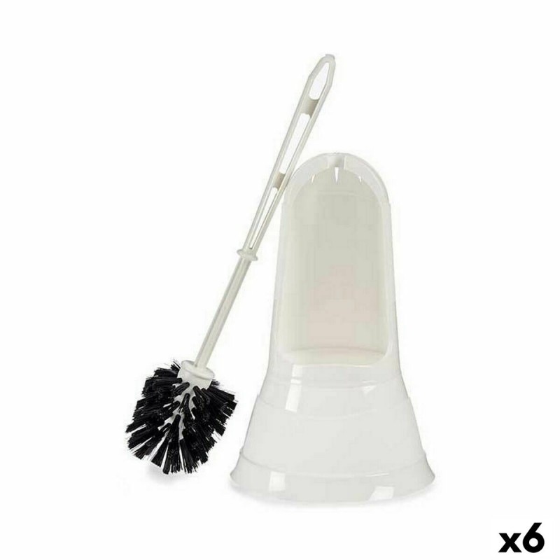 Brosse de salle de wc Blanc Noir PVC...