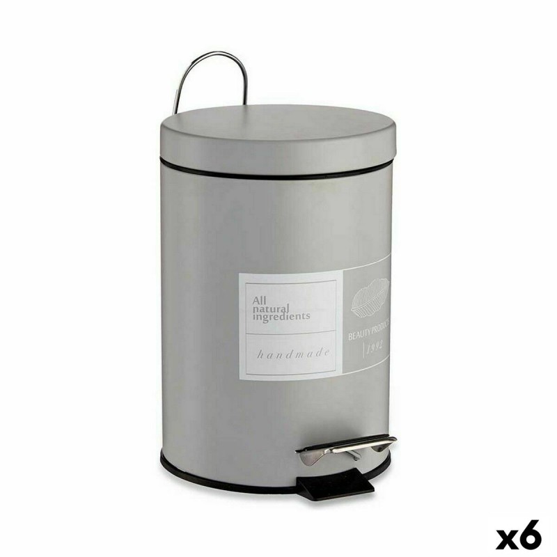 Pedal bin Beauty Products White Grey...