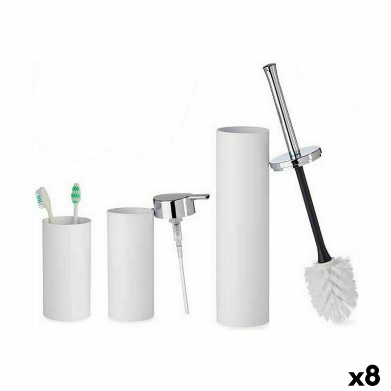 Ensemble de Bain Blanc Plastique (8...