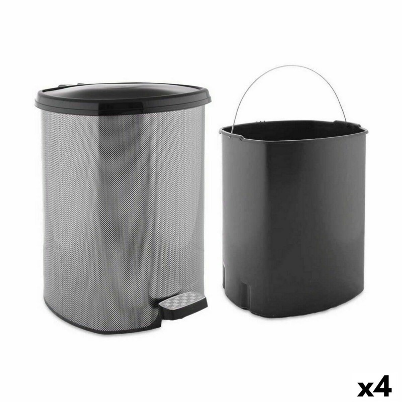 Pedal bin Dark grey Plastic 20 L (4...