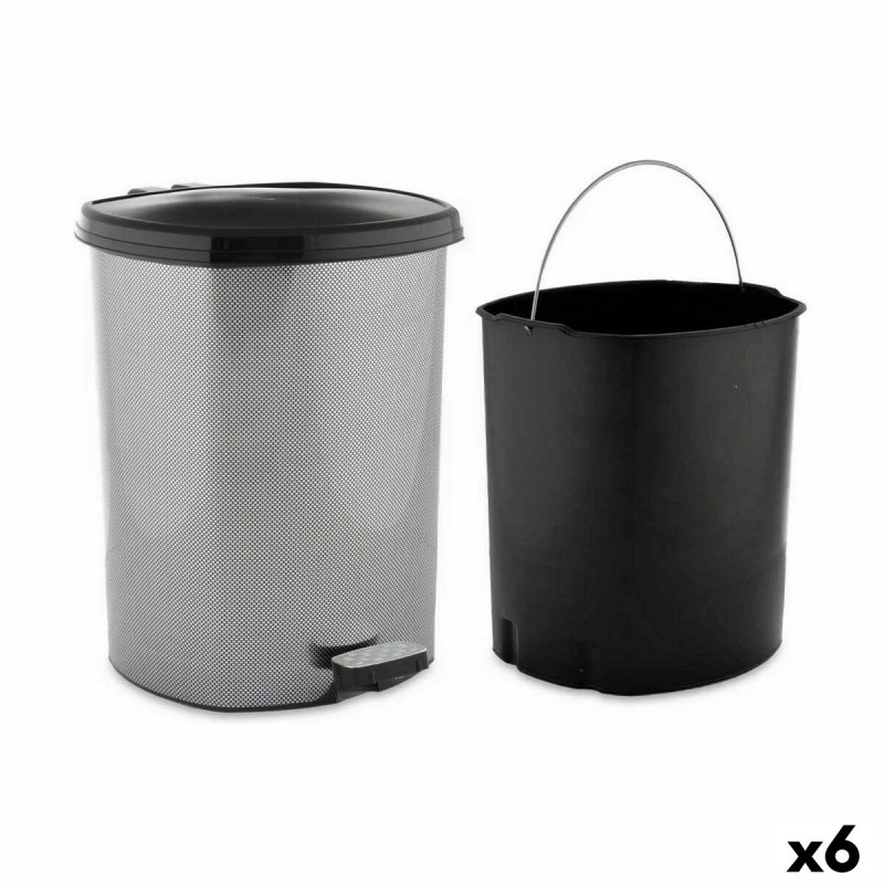 Pedal bin Dark grey Plastic 11 L (6...