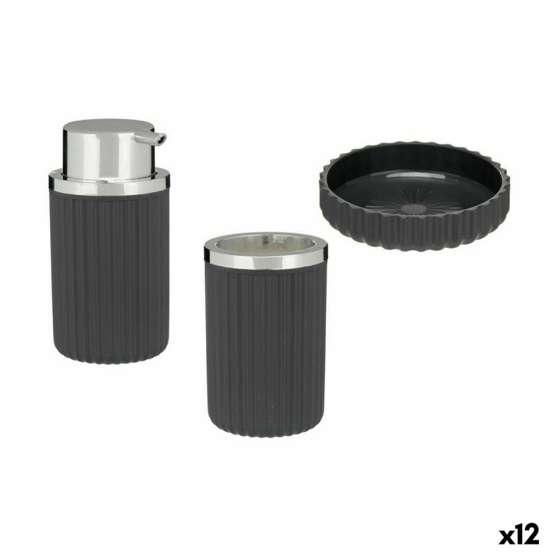 Ensemble de Bain Anthracite Plastique...