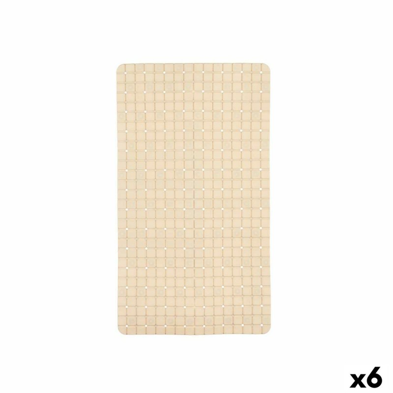 Non-slip Shower Mat Frames Beige PVC...