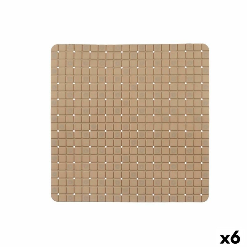 Non-slip Shower Mat Frames Beige PVC...