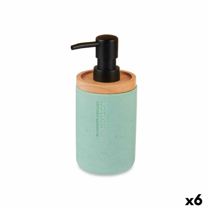 Soap Dispenser Mint Wood Resin...