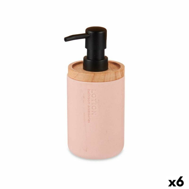 Soap Dispenser Pink Wood Resin...