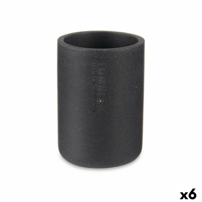 Toothbrush Holder Black Resin 7,8 x...