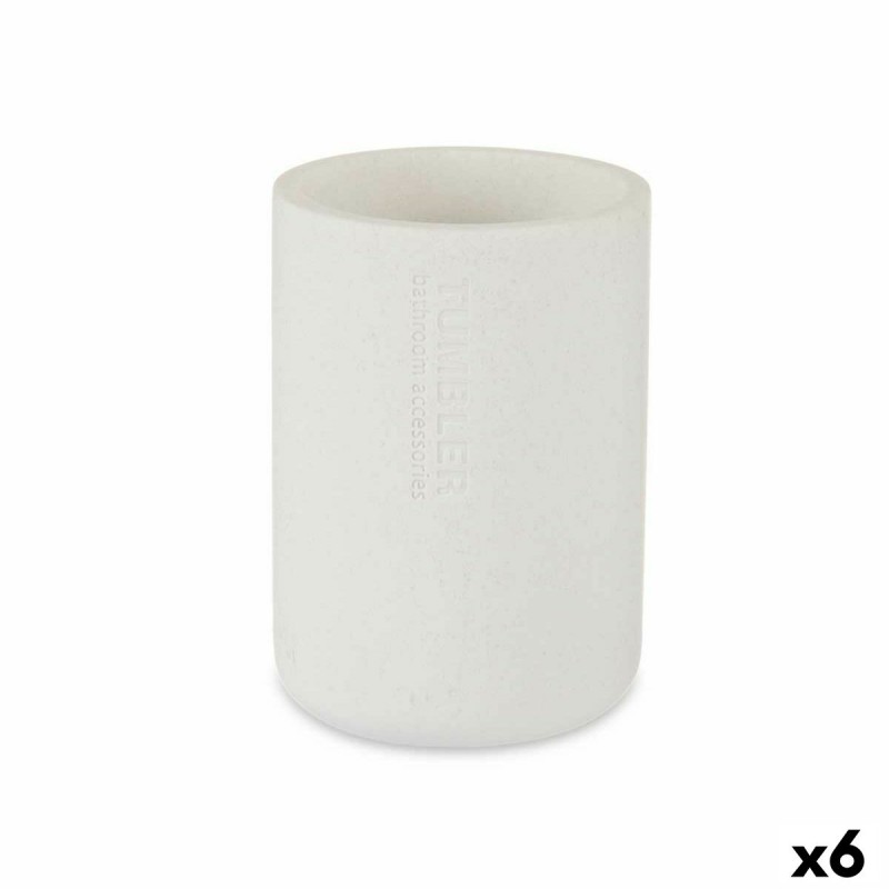 Toothbrush Holder White Resin 7,8 x...