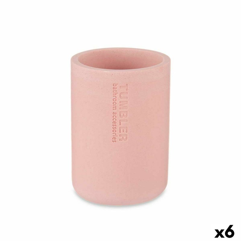 Toothbrush Holder Pink Resin 7,8 x...