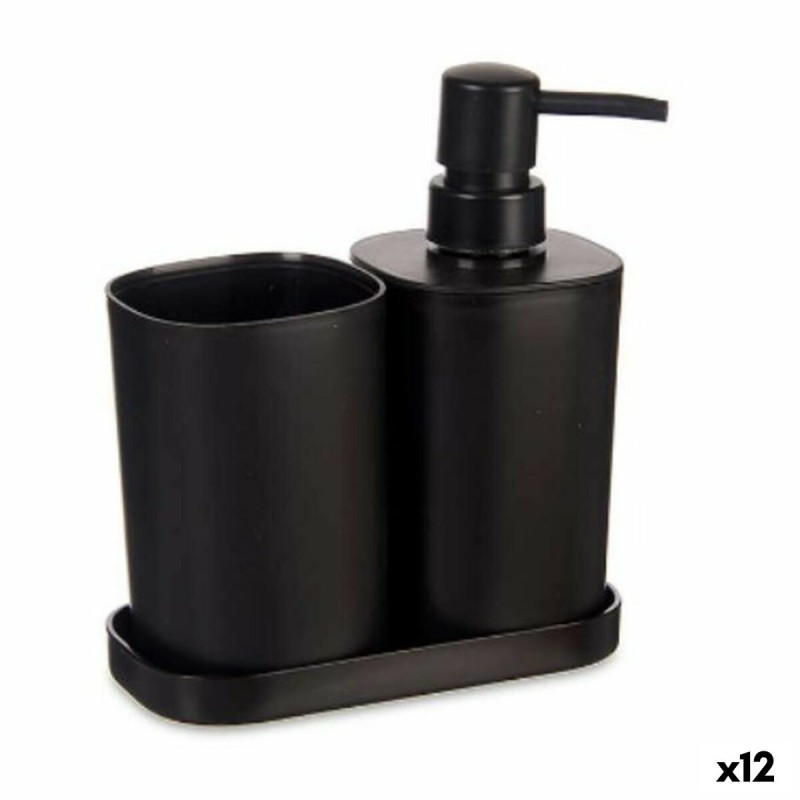 Set da Bagno Nero polipropilene (12...