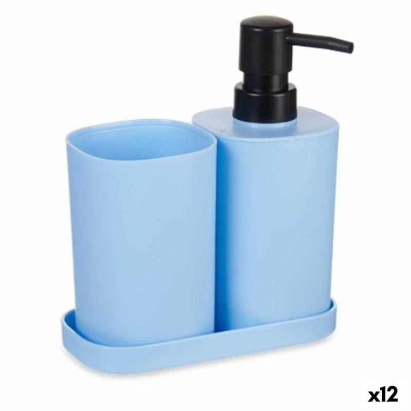 Set de Baño Azul Negro Polipropileno...