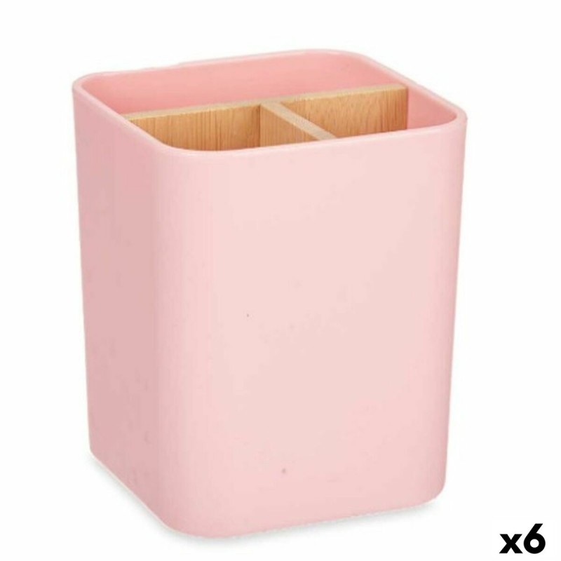 Toothbrush Holder Pink Bamboo...