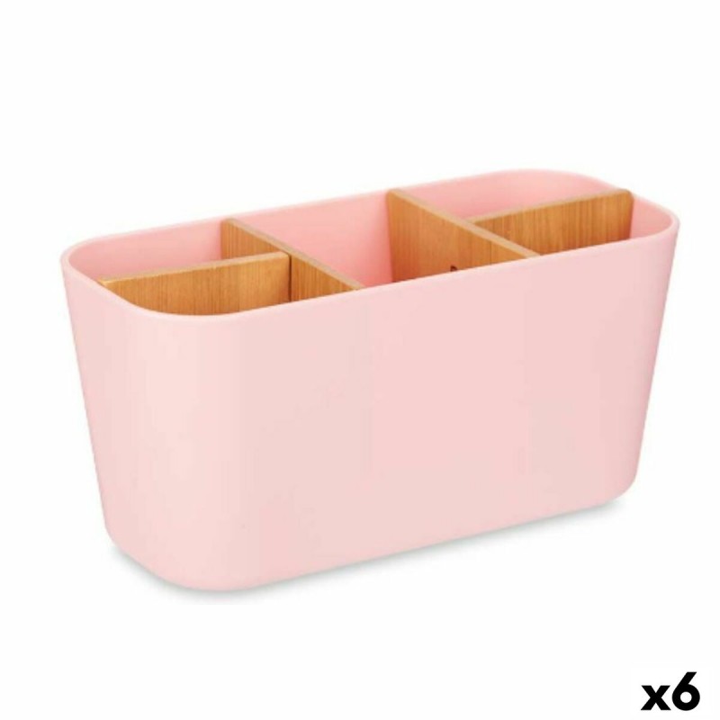 Toothbrush Holder Pink Bamboo...