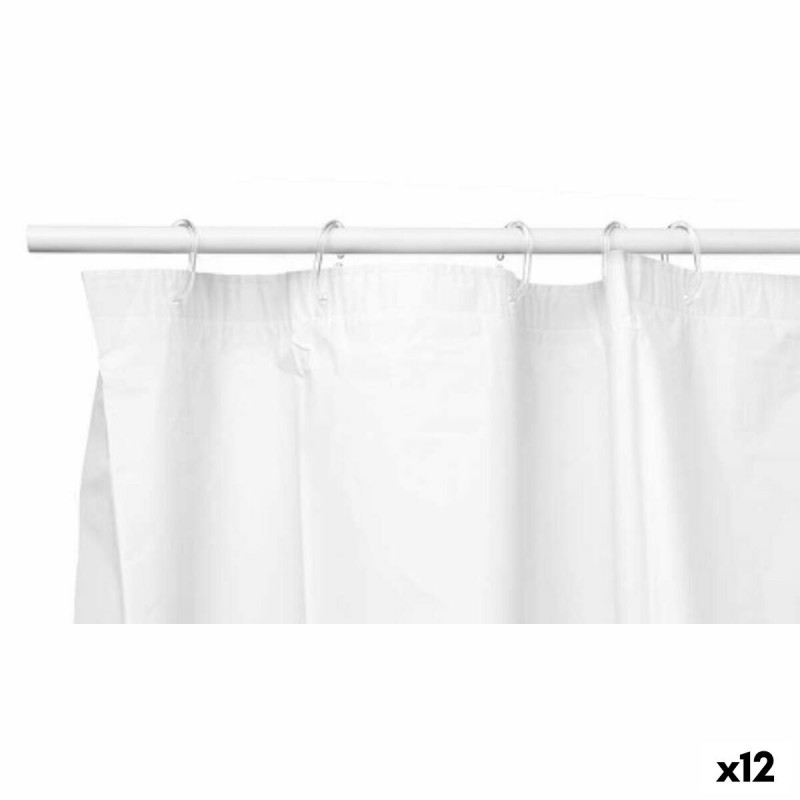 Shower Curtain White Polyethylene EVA...