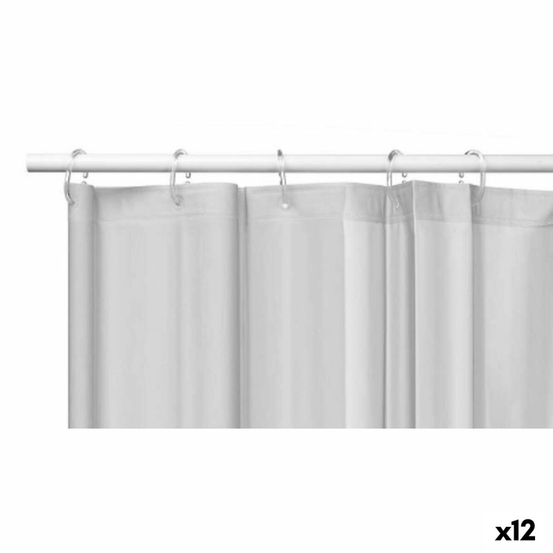 Shower Curtain Grey Polyethylene EVA...