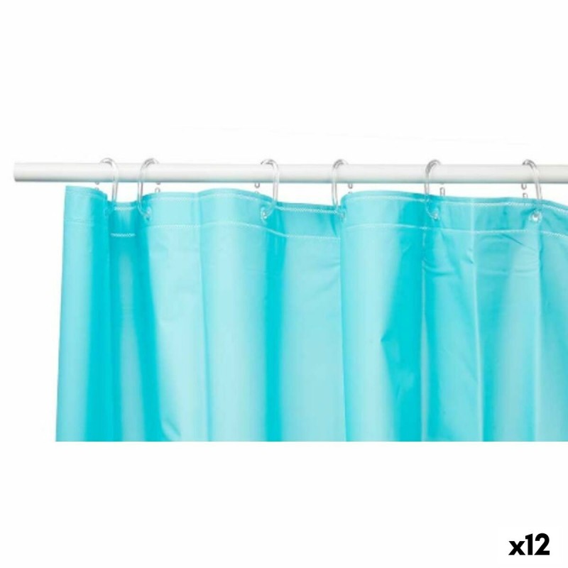 Shower Curtain Blue Polyethylene EVA...