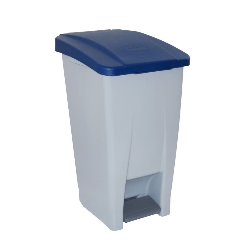 Papelera con Pedal Azul Gris 60 L (50...