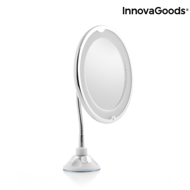 LED magnifying mirror with Flexible...