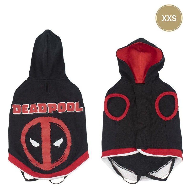 Hundepulli Deadpool XXS Schwarz