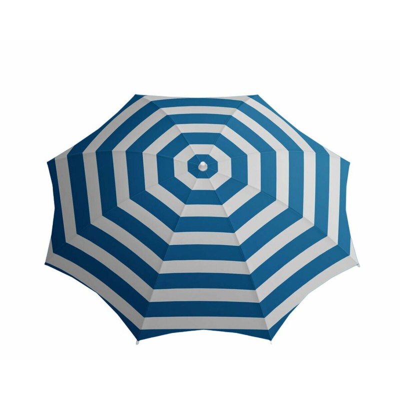 Parasol Rayures Blanc/Bleu Ø 180 cm