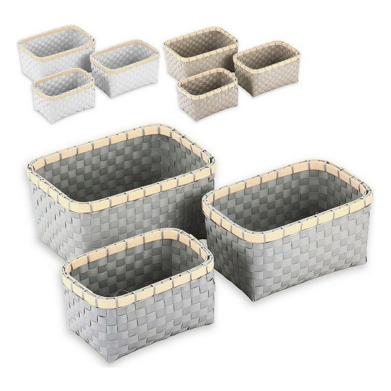 Basket set Confortime Plastic 3...