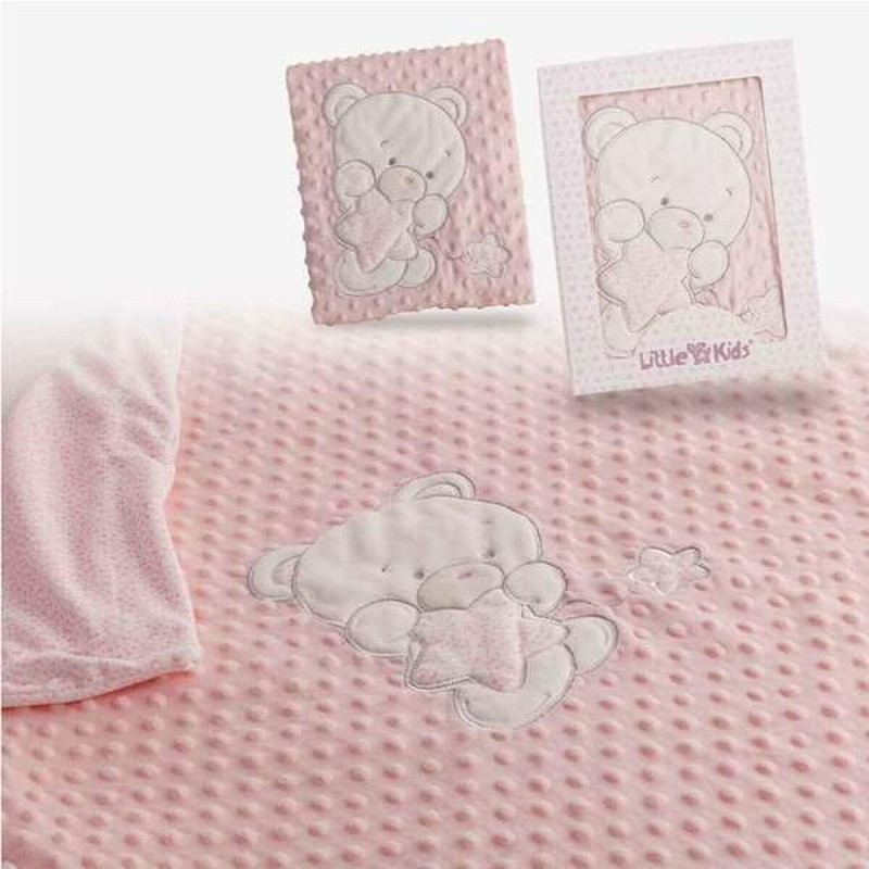 Baby blanket Bear Pink Embroidery...