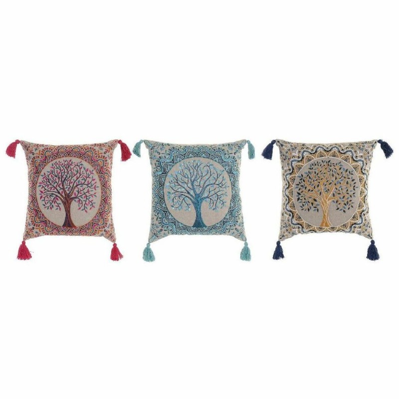 Coussin DKD Home Decor Rouge Arbre...