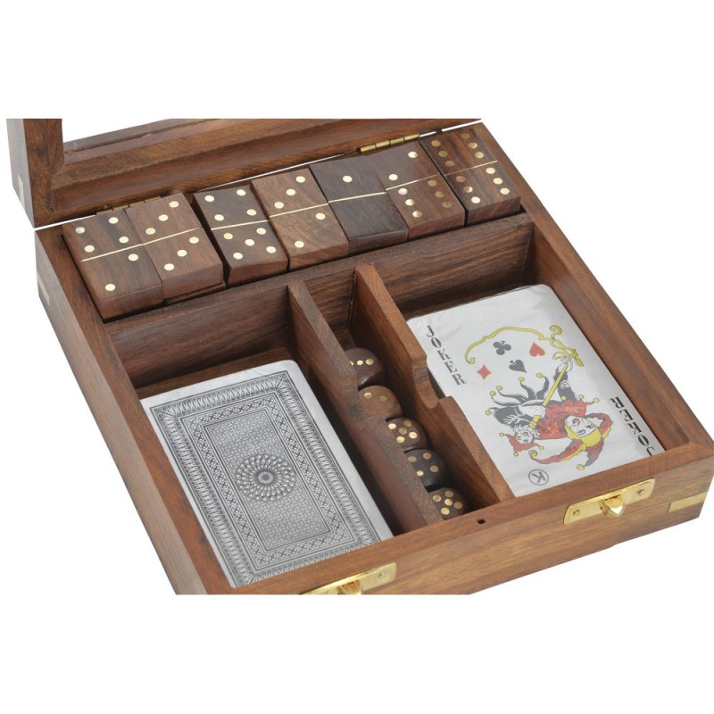 Bordspel DKD Home Decor Sheesham 17 x...