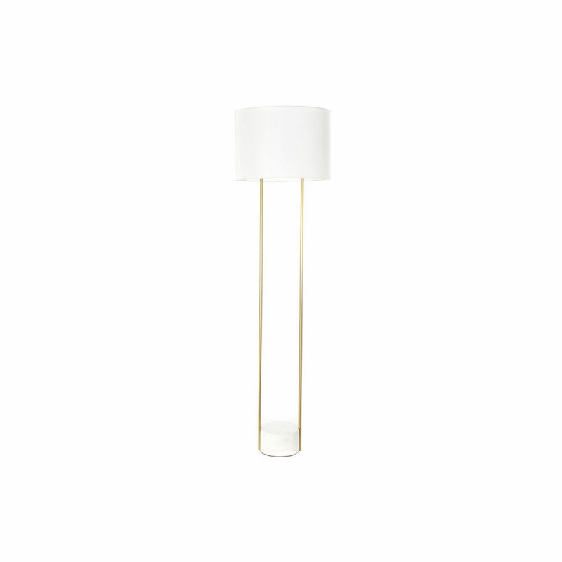 Vloerlamp DKD Home Decor Wit Gouden...