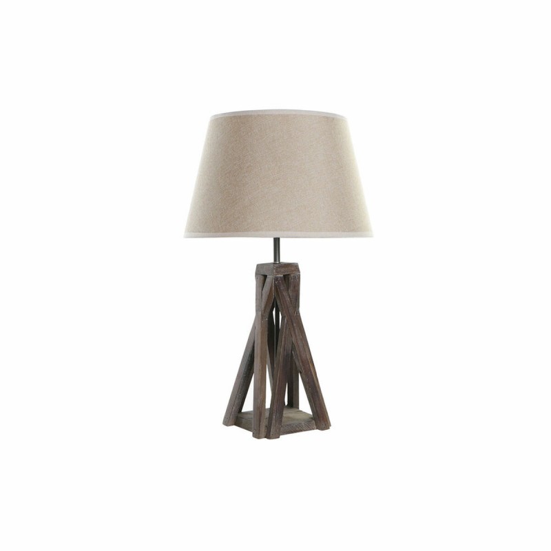 Bureaulamp DKD Home Decor Hout Katoen...