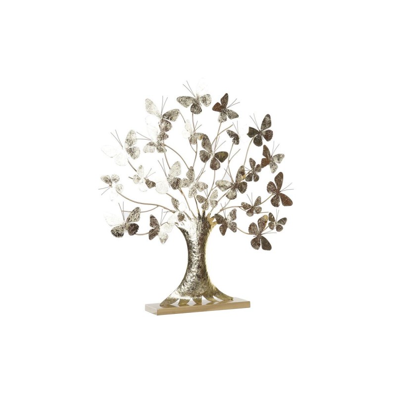 Deko-Figur DKD Home Decor Baum Gold...