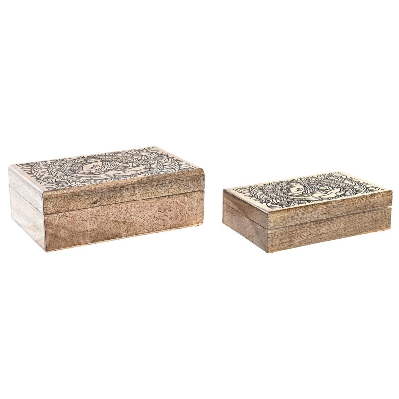 Jewelry box DKD Home Decor Brown...