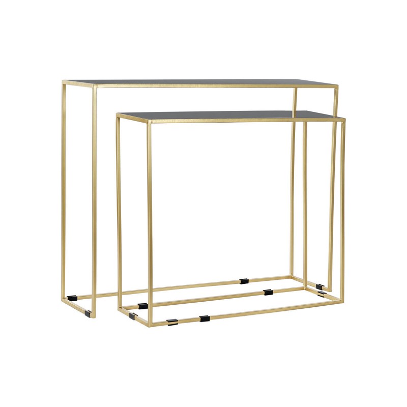 Console DKD Home Decor Black Golden...