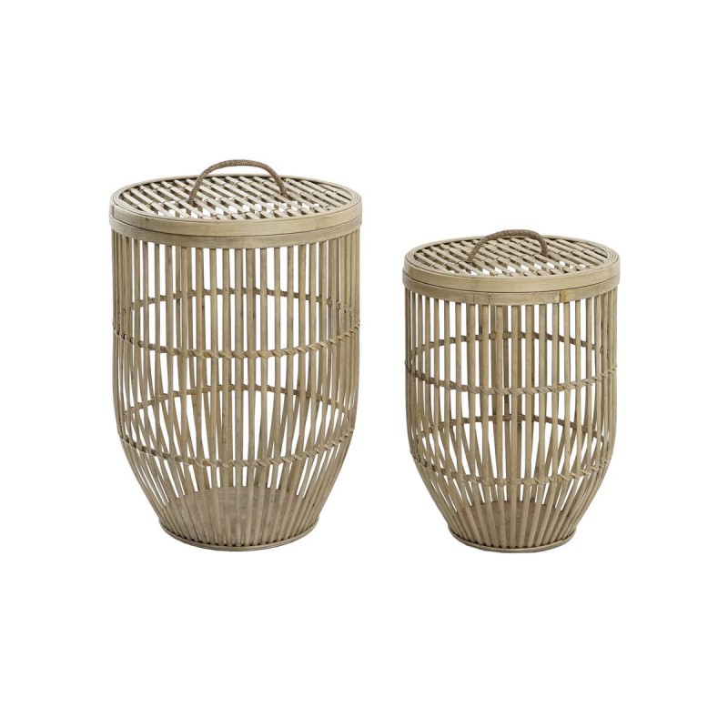 Basket set DKD Home Decor Bamboo (40...