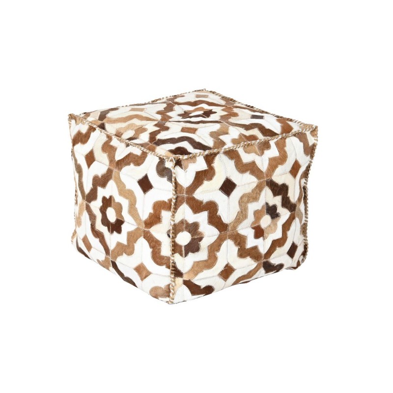 Pouf DKD Home Decor Blanc Marron 45 x...