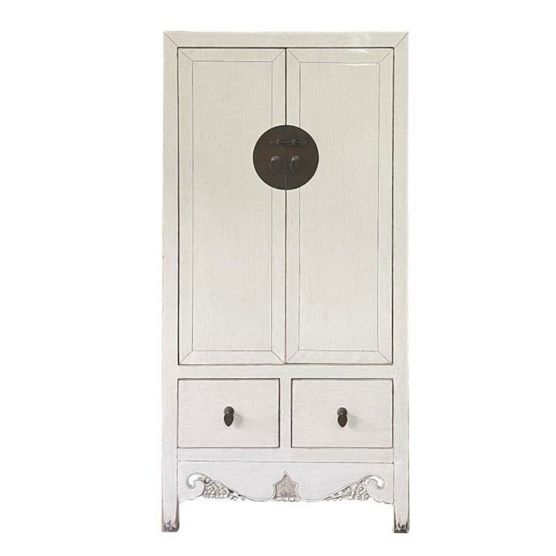 Armadio DKD Home Decor Metallo Bianco...