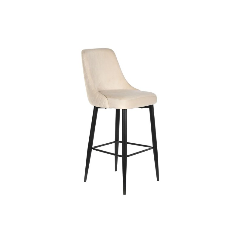 Stool DKD Home Decor Black Beige...