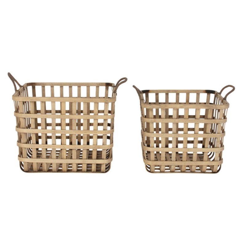 Basket set DKD Home Decor Brown...