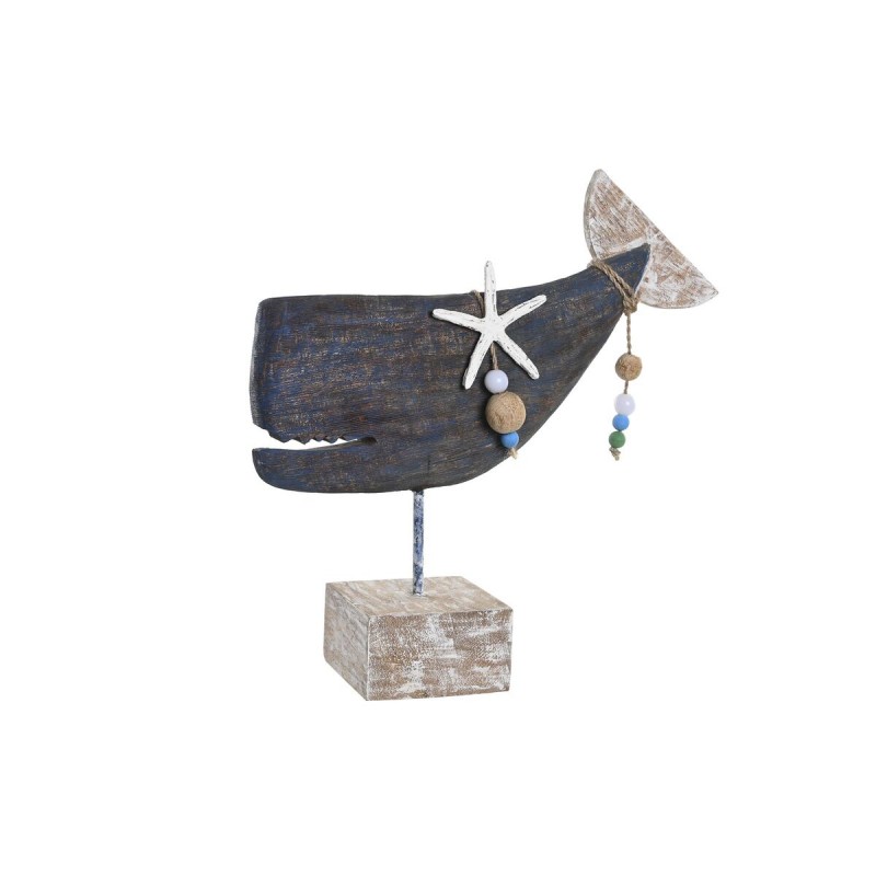 Deko-Figur DKD Home Decor Blau Harz...