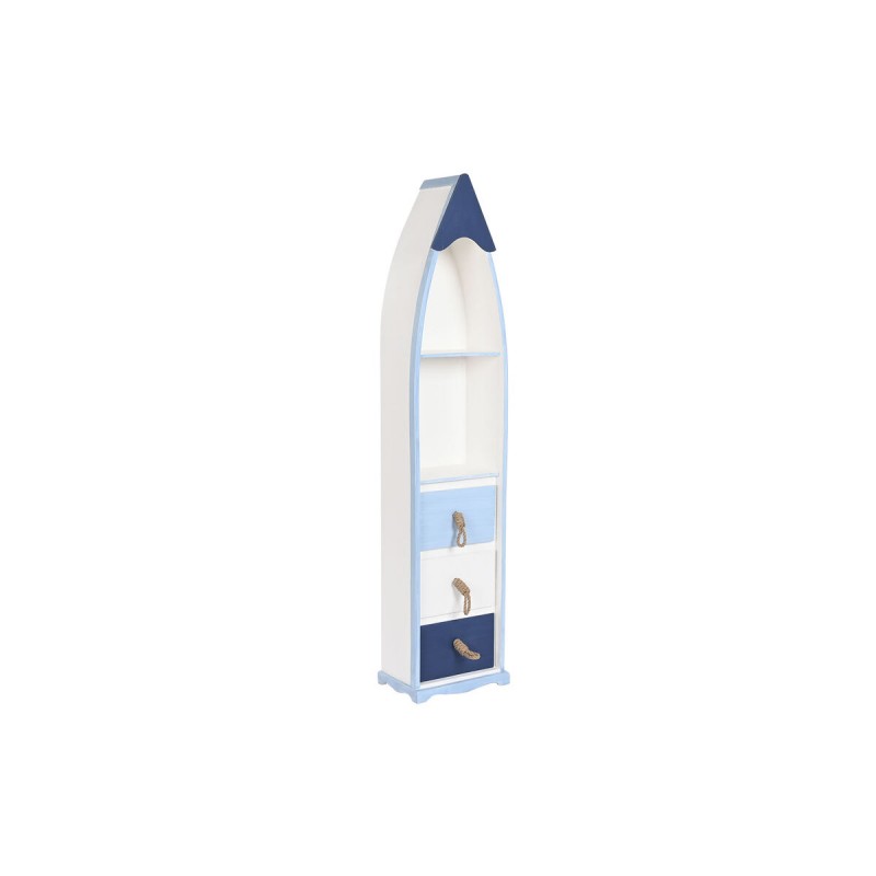 Scaffale DKD Home Decor Bianco Blu...