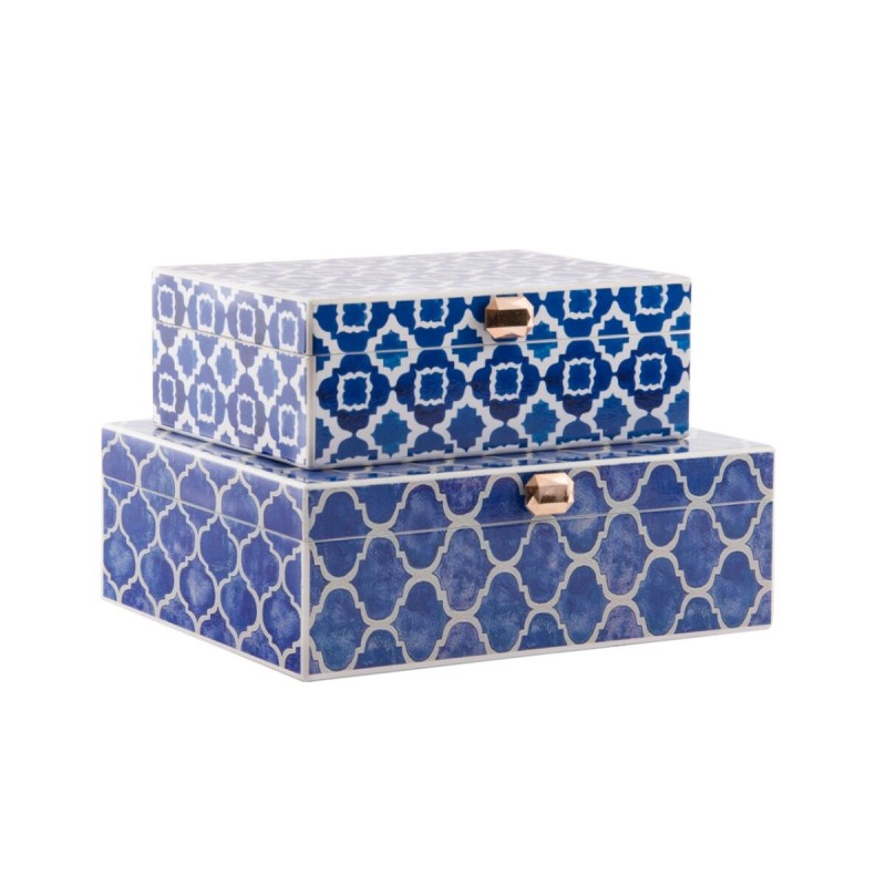 Caja-Joyero DKD Home Decor Azul Azul...