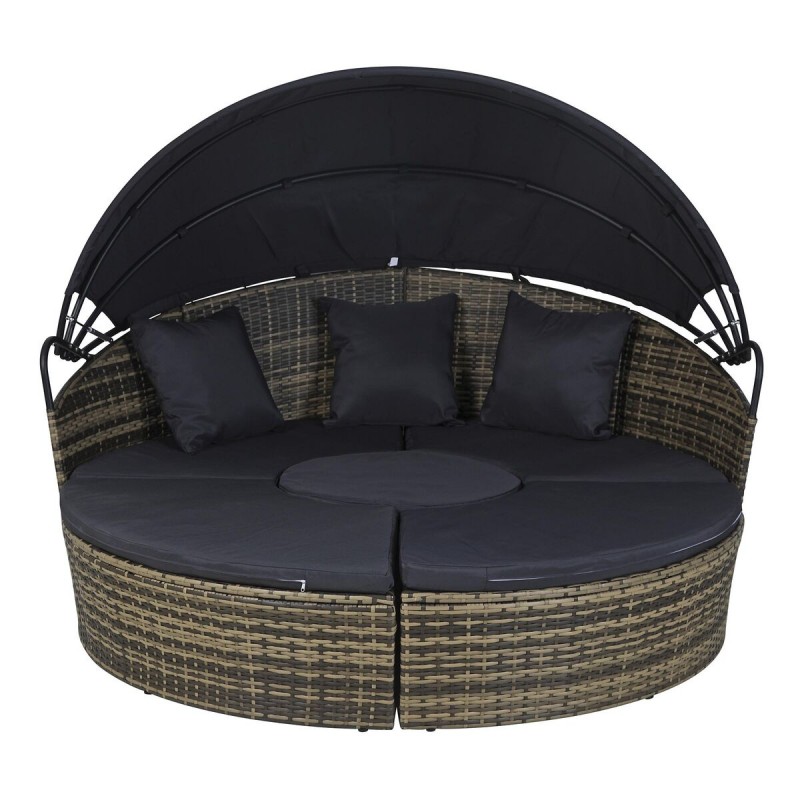 Tuinbed DKD Home Decor Donkerbruin...