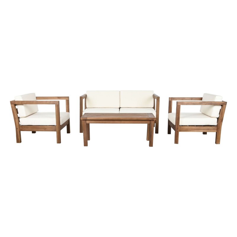 Table Set with 3 Armchairs DKD Home...