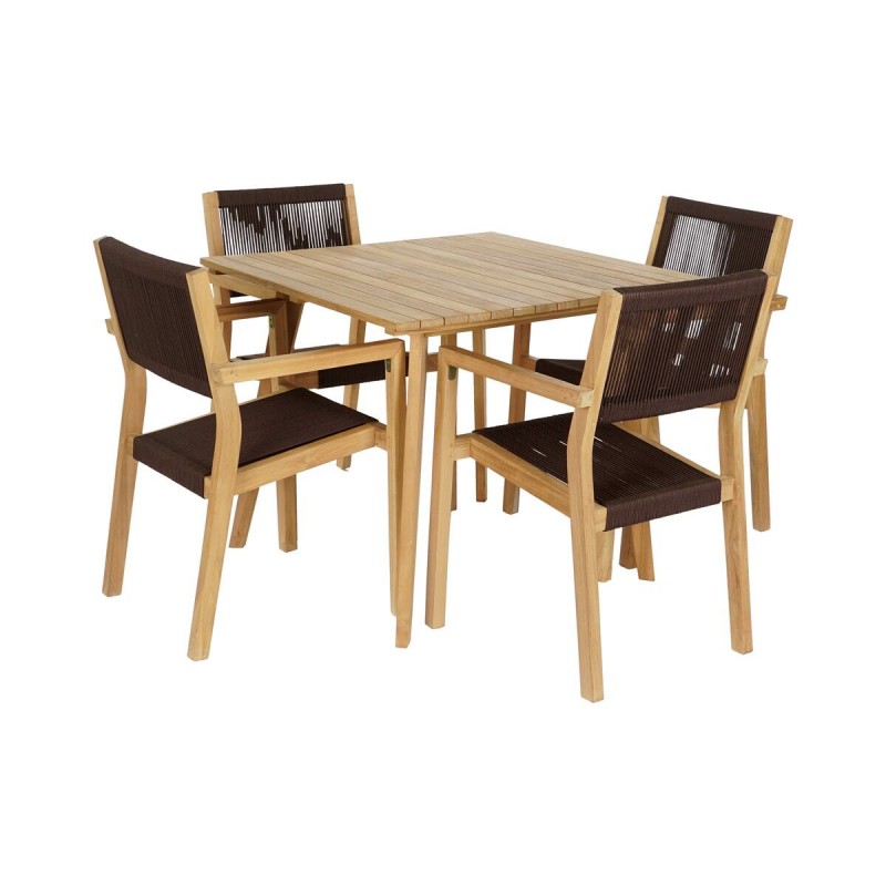 Table set with 4 chairs DKD Home...