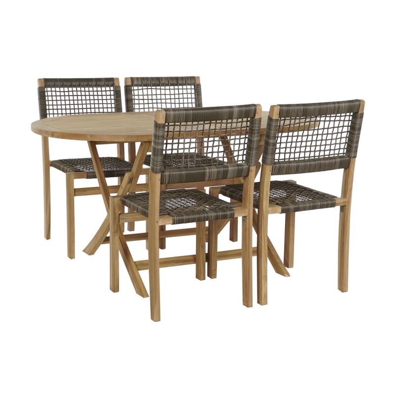 Table set with 4 chairs DKD Home...