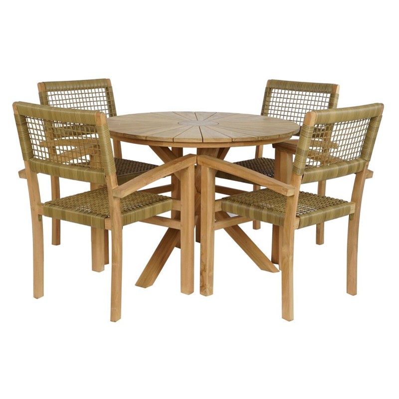 Table set with 4 chairs DKD Home...