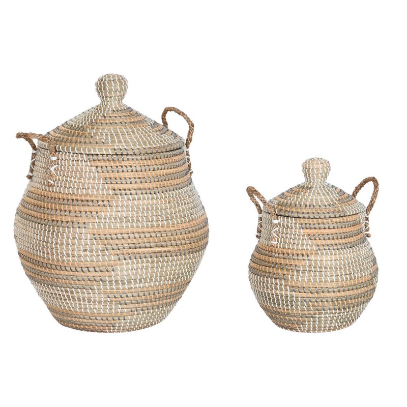 Basket set DKD Home Decor Multicolour...