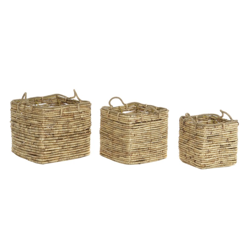 Basket set DKD Home Decor 45,5 x 45,5...