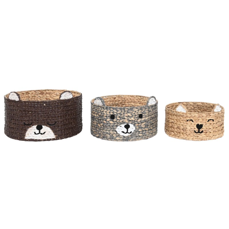 Basket set DKD Home Decor animals 40...