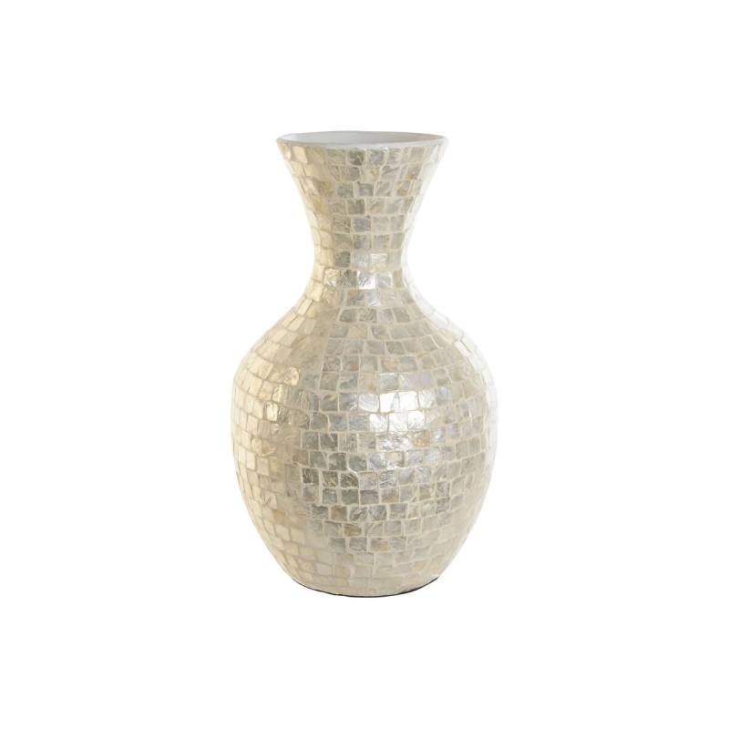 Vase DKD Home Decor Blanc Bambou...